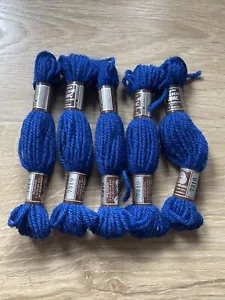DMC Laine Colbert Wool Yarn Tapestry Needlework Needlepoint 7319 Blue 5 Skeins - Picture 1 of 3