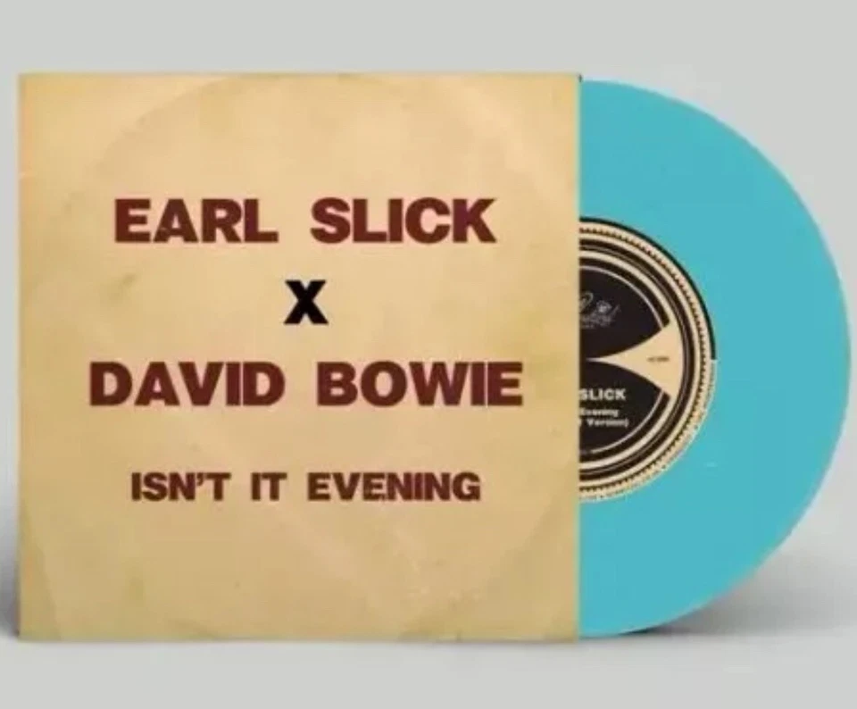 David Bowie Earl Slick - Isn’t It Evening - BLUE 7” Vinyl  Mint/New - Image 1 of 1