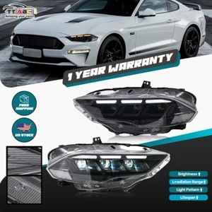 Faros Proyectores LED USADOS para Ford Mustang 18-23 Faros Animación Dinámica - Imagen 1 de 22