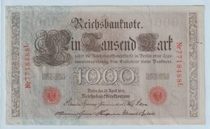 Reichsbanknote 1000 Mark 1910 (-359 - Bild 1 von 2