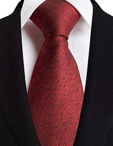 Tie Red Men's Handmade Wedding Formal Necktie - Picture 1 of 3
