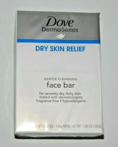 Barras faciales de alivio de piel seca Dove DermaSeries (2) 7,05 oz. Peso total NUEVO/SELLADO - Imagen 1 de 2