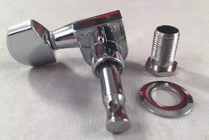Squier by Fender Single Chrome Guitar 1 One Pin Tuning Machine Tuner Replacement - Picture 1 of 3