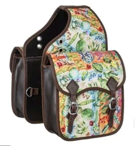 Tough 1 Cactus Print Saddle Bag - Picture 1 of 3