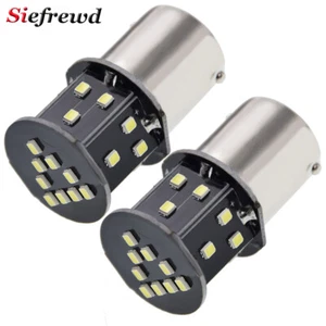 2 X 6V 6 Volt LED White Lamp 1156 BA15S P21W DRL Reverse Turn Signal Bulb Light - Foto 1 di 8