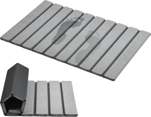 Foldable Stone Bath Mat, Super Absorbent Diatomaceous Earth Mat, Non-Slip 23.6 X - Picture 1 of 12