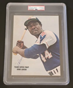 HANK AARON Signed Magazine Photo-HALL OF FAME-MILWAUKEE BRAVES-PSA - Picture 1 of 6