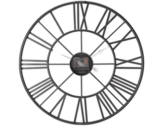 Home Large Numerical Wall Clock - Black - Picture 1 of 8