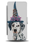 Dalmatian Flip Wallet Phone Case Dog Dogs Wizard Hat Magic Magician Witch K536