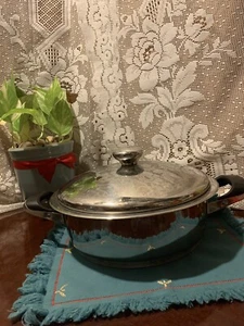 💥 2 Piece AMC Double Handle AMC pot # 8023 Stainless Steel Sauce Pans with Lid - Picture 1 of 9