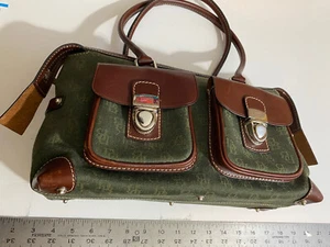 Dooney Bourke Damen Leder Taschen Handtaschen Grün Braun Reißverschluss - Bild 1 von 9