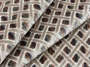 Lee Jofa Diamond Trellis Cut Velvet Fabric- Bourne Velvet Jewel 2 yd 2019120.165 - Picture 1 of 2