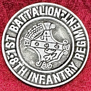 1er Batallón 8vo Regimiento de Infantería Águilas Combatientes 4to ID Desafío Moneda Plata - Imagen 1 de 3