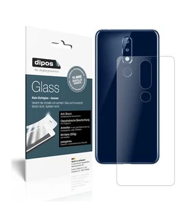 2x Pantalla para Nokia 5.1 Plus trasero Protector de Vidrio Flexible Mate - Imagen 1 de 9