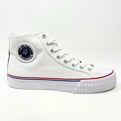 PF Flyers Center Hi Reiss White Red Womens Size 5.5 Casual Sneakers PM09CH4K - Image 1 of 4