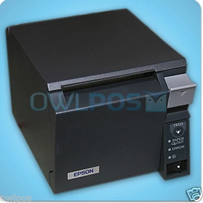 Epson TM-T70II POS Thermal Receipt USB Printer M296A Dark Gray AutoCut REFURB - Image 1 of 3