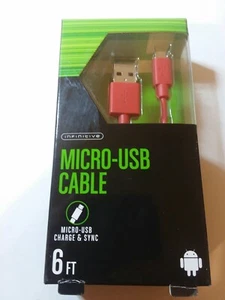 INFINITIVE MICRO- USB CABLE 6 FT New- Shelf Worn Unopen Packaging - Picture 1 of 3