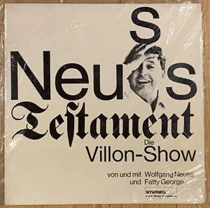 Neuss Testament Die Villon-Show WOLFGANG NEUSS Original 1960s Fontana LP Neu OVP - Picture 1 of 2