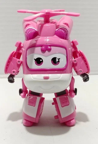 Super Wings Dizzy Pink Helicopter Transformer Cover