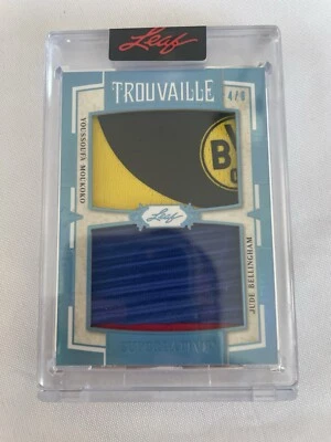 2023 Leaf Superlative Trouvaille Moukoko Bellingham Game-used Patch #4/6 - Image 1 of 2