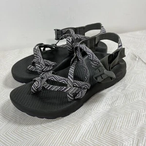 Chaco Women’s ZX/2 Classic Double Strap Sport Sandals Size 7 Gray/Purple Stripe - Picture 1 of 17