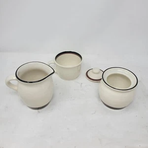 Pfaltzgraff Creamer & Sugar Bowl w One Teacup Vintage w2 - Picture 1 of 3