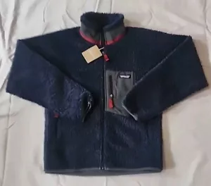 NWT $229 Patagonia Classic Retro-X Jacket New Navy Blue/Wax Red Men’s Size SM - Picture 1 of 5