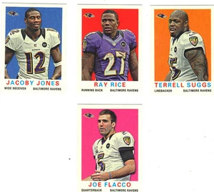 2013 Topps Baltimore Ravens 1959 Mini Team Set Joe Flacco Ray Rice Jones Suggs 4 - Picture 1 of 1