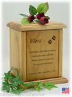 Pet Urns for Dogs and Cats with Memorial Poem