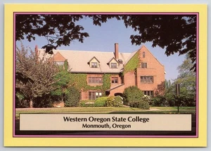 Vintage Western Monmouth Oregon State College Todd Hall Photochrome Postcard - Picture 1 of 2