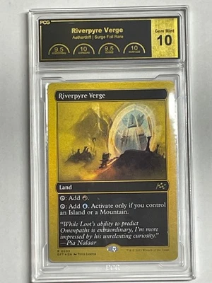 Graded GEM MINT MTG Riverpyre Verge First-Place Foil Aetherdrift PCG 10 Magic - Image 1 of 4