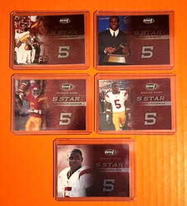2006 Sage Aspire 5 Star Reggie Bush Complete RC 5 Card Set In Top Load Holders - Bild 1 von 2