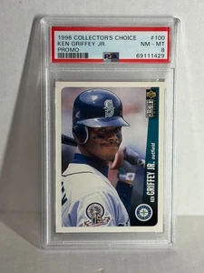 1996 COLLECTORS CHOICE KEN GRIFFEY JR PROMO #100 PSA - Picture 1 of 2