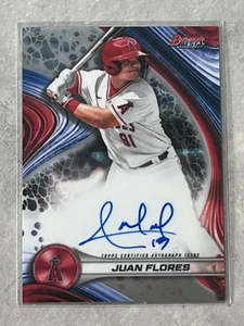 2024 Bowman's Best Juan Flores Best of 2024 Rookie RC Auto #B24-JF Angels - Bild 1 von 2