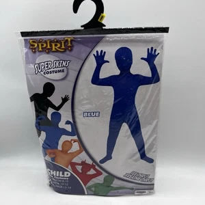 Spirit Halloween Super Skins Costume Blue Kids Size Medium 8-10 - Picture 1 of 5