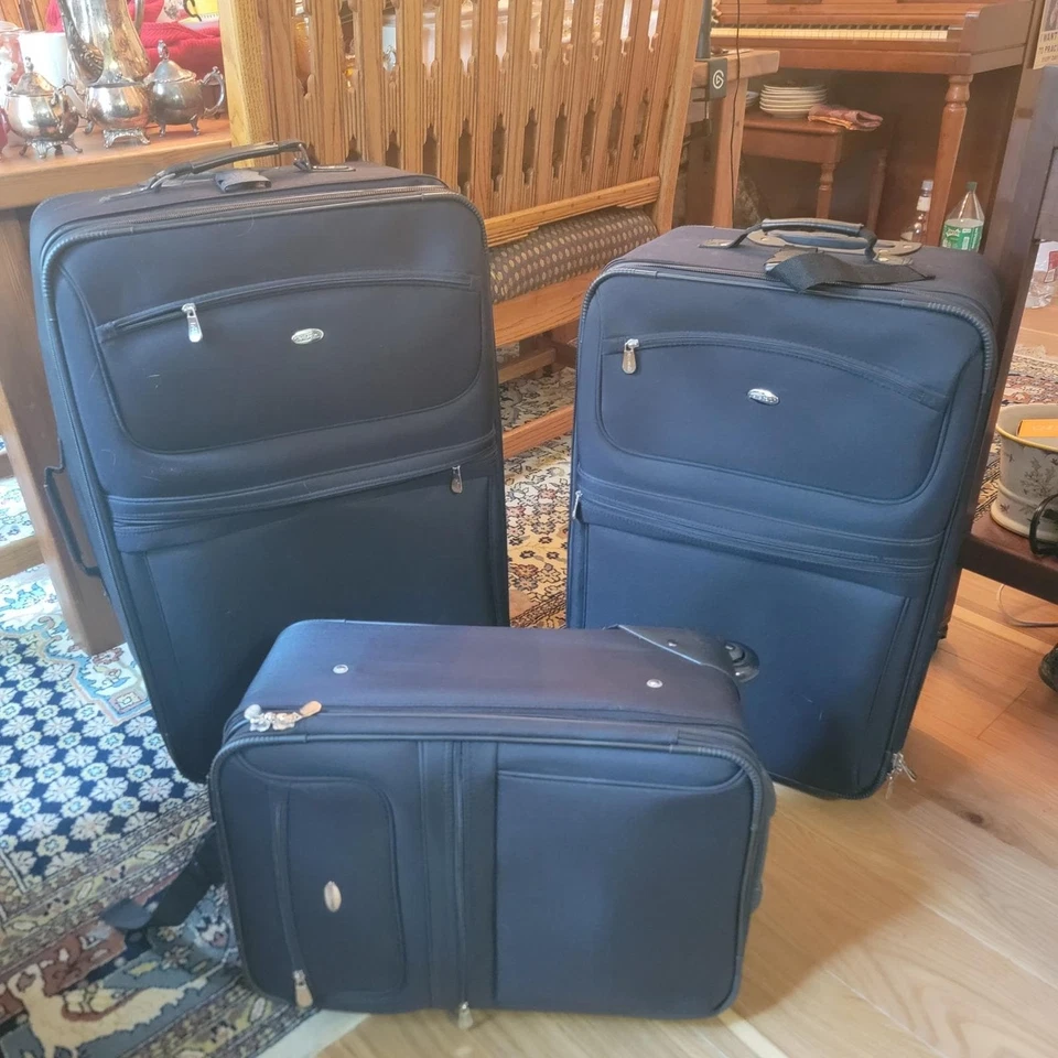 Pierre Cardin Premium Juego de Equipaje Ligero Lado Suave 3 Estuches COMO NUEVO Foto 1 de 4