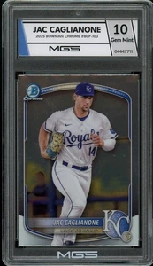 Jac Caglianone 2025 Bowman Chrome Prospects Rookie Card RC Royals MGS Graded 10 - Picture 1 of 2