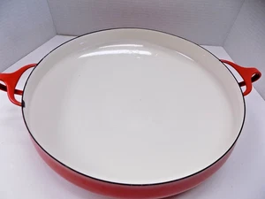 Vintage Dansk IHQ Paella Pfanne 15" emaillierter Stahl Kobenstyle Quistgaard MCM Dänemark - Bild 1 von 9