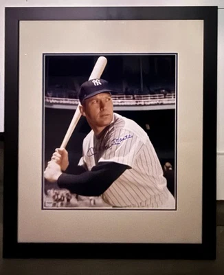 "Foto firmada por Mickey Mantle 16x20"" enmarcada automática PSA 10 Yankees PSA/DNA" Foto 1 de 4