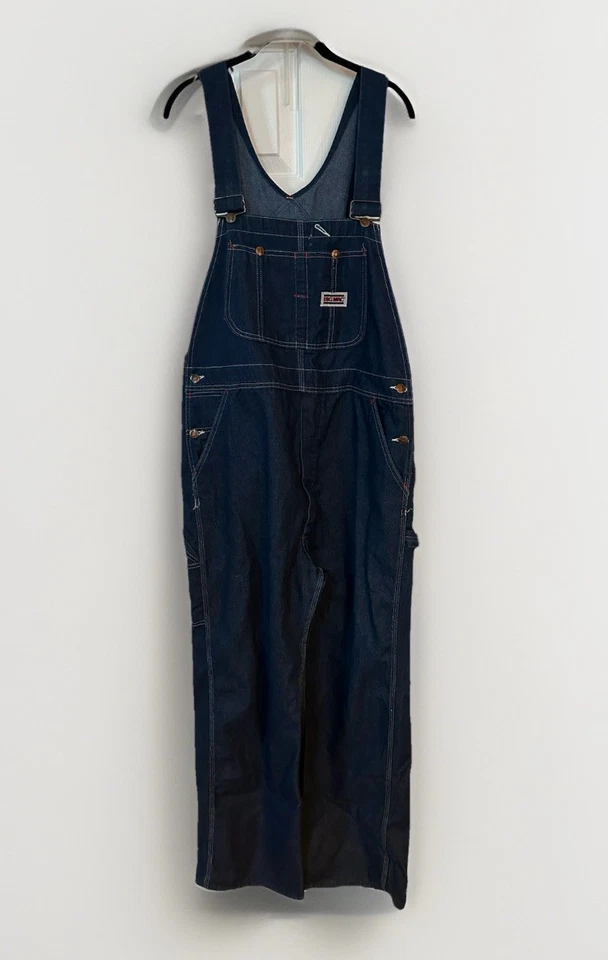 Mono vaquero vintage Big Mac lavado oscuro 31 entrepierna EE. UU. Foto 1 de 4