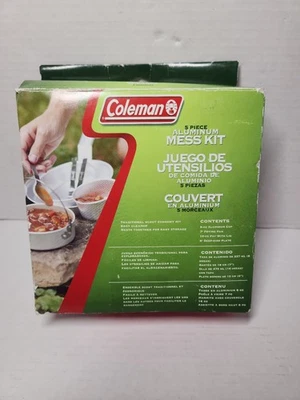 Vintage Coleman Camping Cookware | 5-Piece Aluminum Nesting Mess Kit - Image 1 of 4