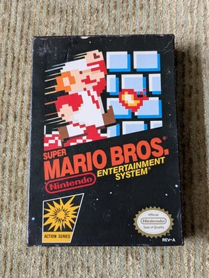 Super Mario Bros. Nintendo NES 1985 NES Black Box Complete CIB Brothers Tested - Image 1 of 4