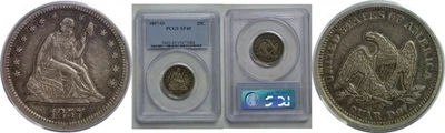 1857-O Seated Liberty Quarter   PCGS XF-45 - Image 1 of 3