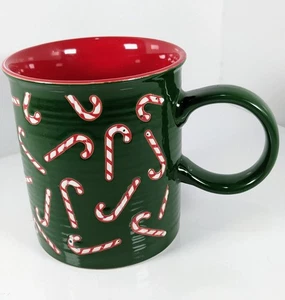 Christmas Mug Candy Cane Handle Holiday Coffee Hot Chocolate - Picture 1 of 7