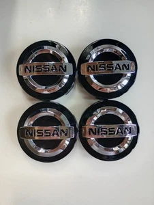 Nissan Radnabe Nabendeckel schwarz Außendurchmesser 60mm 4er Set - Bild 1 von 2
