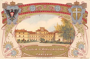 1996) CARTOLINA PARMA SCUOLA APPLICAZIONE FANTERIA VIAGGIATA 1923 TRIESTE - Picture 1 of 2