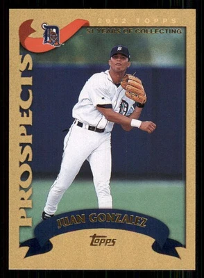 2002 Topps Traded Gold #T214 Juan M. Gonzalez /2002 - Image 1 of 2