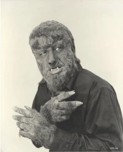 Lon Chaney Jr House of Dracula 1945 Werewolf Vintage 8x10 Silver Gelatin Photo - Foto 1 di 1