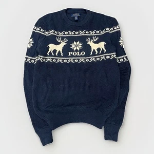 Polo Ralph Lauren Cotton Knitted Sweater Youth Large - Picture 1 of 6