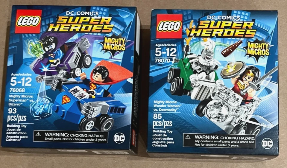 乐高 DC 超级英雄 76068 76070 批量 2 件 - 超人和神奇女侠 - 全新 — 第 1/4 张图片